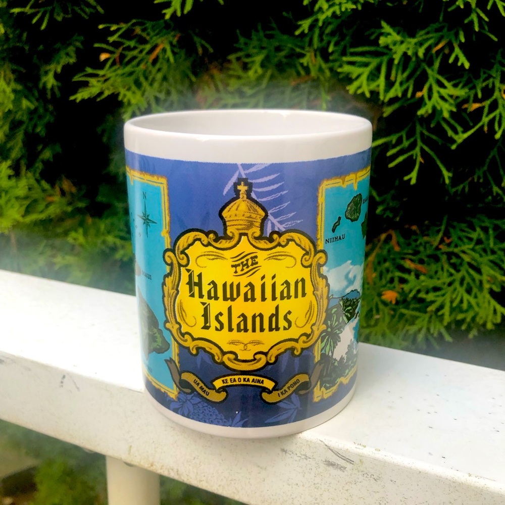 Hawaiian Islands Coffee Tea Mug 12 oz